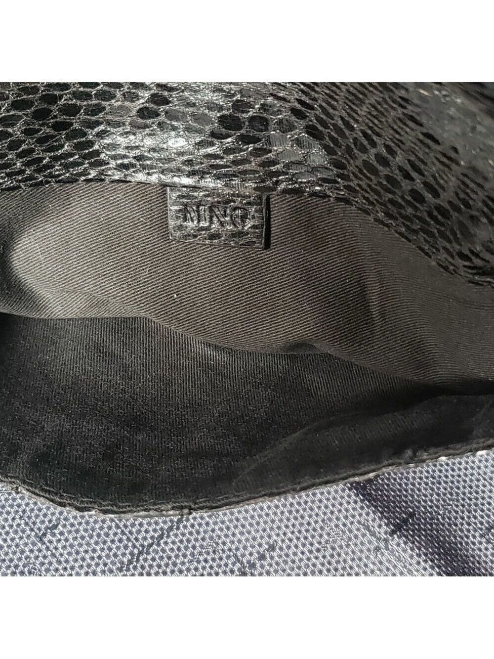 Black Leather Wristlet - Picture 3 of 5